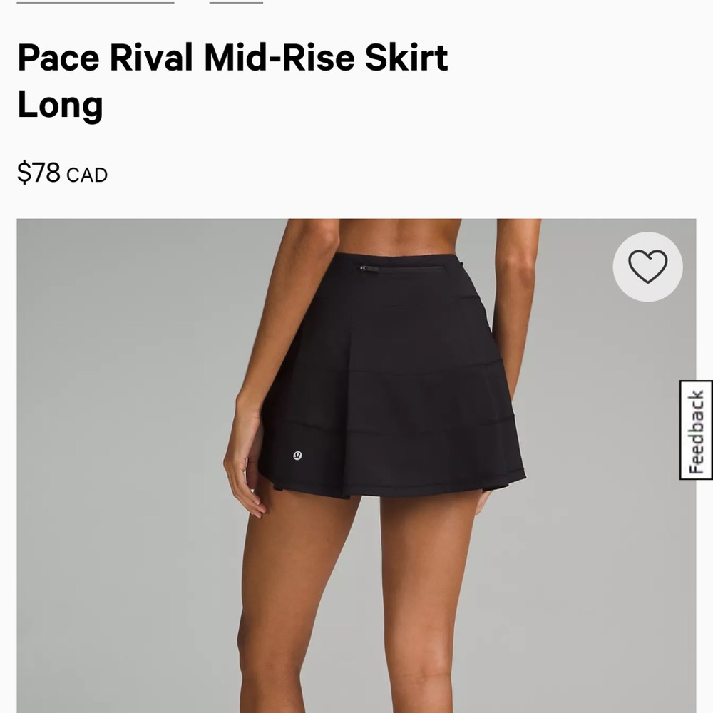 Pace Rival Mid-Rise Skirt - Black